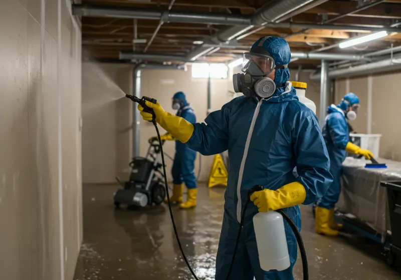 Basement Sanitization and Antimicrobial Treatment process in Soperton, GA